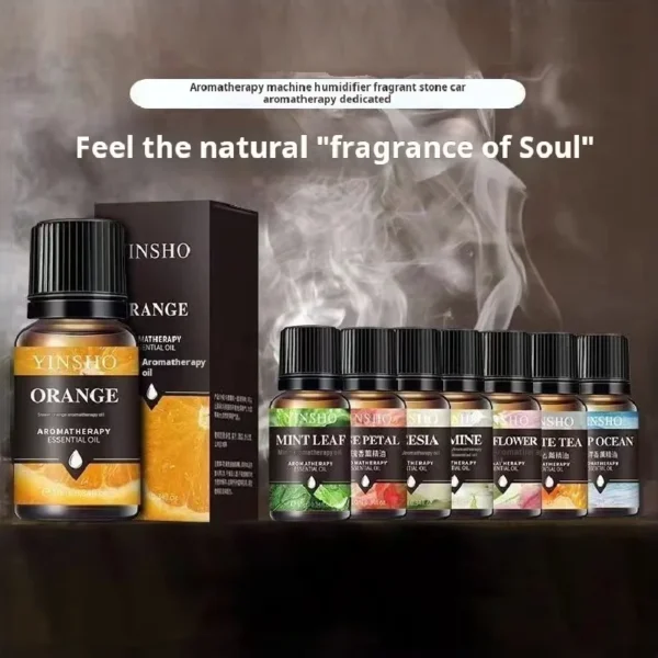 17-Flavor Essential Oils – 10ml Water-Soluble for Diffusers & Humidifiers, Lavender to Peach